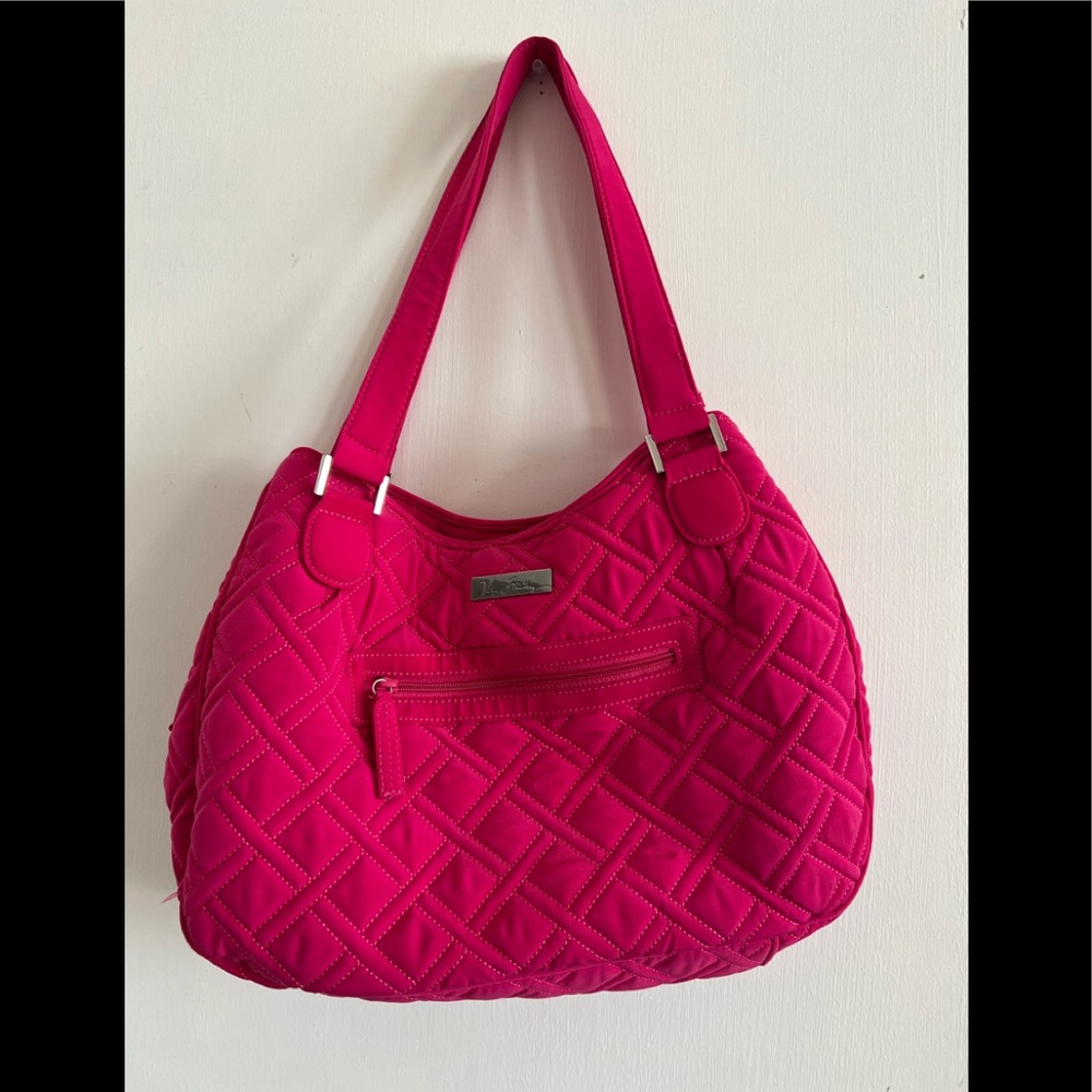 NEW without tags Emily Vera Bradley satchel.  Fuchsia pink.  Barbie pink